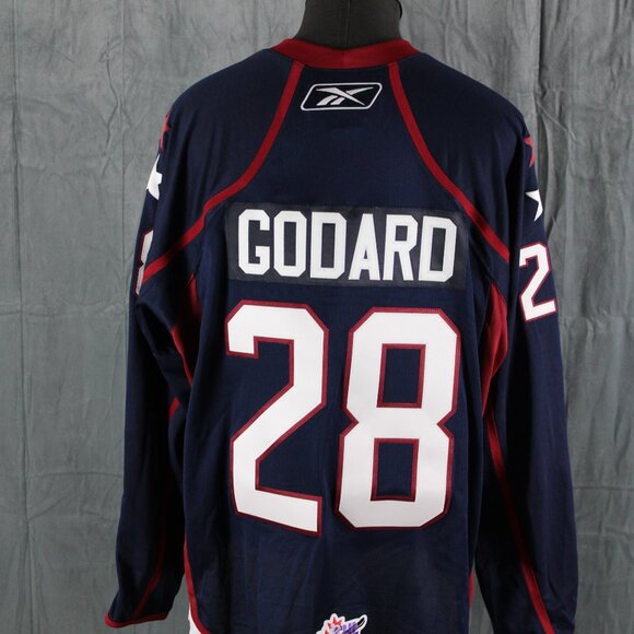 Lethbridge Hurricanes Jersey - Eric Godard 28 by Reebok - Men's 2XL - Picture 8 of 10